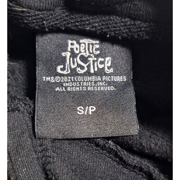 COLUMBIA PICTURES POETIC JUSTICE TUPAC SHAKUR PRINT WOMENS S/P POCKETED HOODIE - Picture 4 of 6